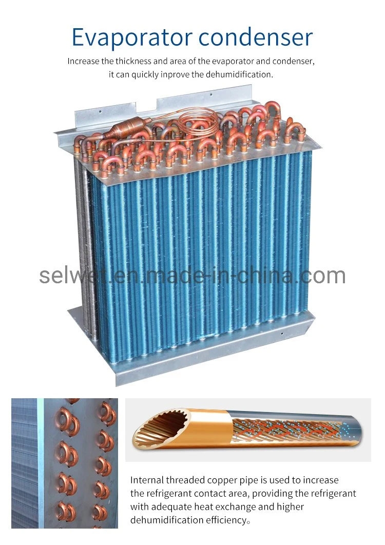 High Efficiency Customized 25L/D Ceiling Dehumidifier Industrial Capacity with CE Certificate